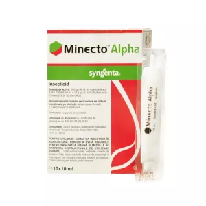 Insecticid pentru ardei si tomate Minecto Alpha, 10 ML