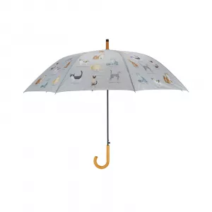 Umbrela de ploaie multicolora din plastic Cats breeds Esschert Design