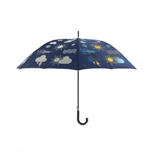 Umbrela de ploaie multicolora din poliester si otel Weather Esschert Design