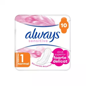 Absorbante Always Sensitive Ultra Plus, Marimea 1, 10 bucati, P&G