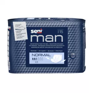 Absorbante pentru incontinenta Seni Man Normal, 15 bucati