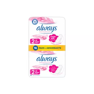 Absorbante Sensitive Duo Pack Ultra Super Plus, 16 bucati, Always