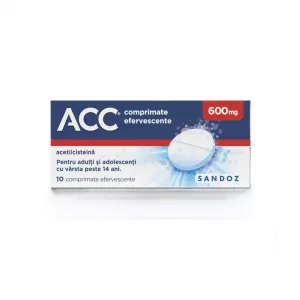 ACC, 600 mg, 10 comprimate efervescente, Sandoz