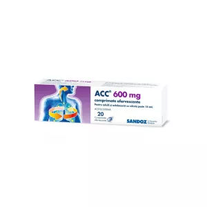 ACC, 600 mg, 20 comprimate efervescente, Sandoz