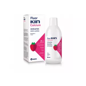 Apa de gura pentru copii Fluor Kin Calcium, 500 ml, Laboratorios Kin