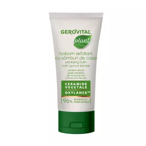 Balsam exfoliant cu samburi de caise pentru ten normal-mixt Plant, 100 ml, Gerovital