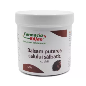 Balsam puterea calului salbatic + chili 250 g, Farmacia Bajan