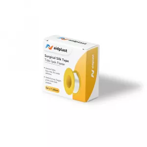 Banda adeziva pe suport de matase 5 m x 1.25 cm, 1 buc/cutie, Aidplast