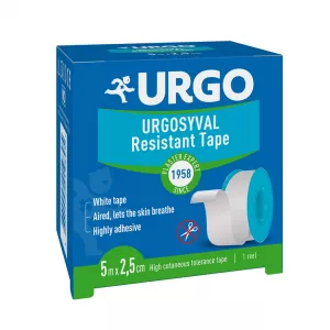 Banda autoadeziva pentru fixarea pansamentelor non-ocluzive UrgoSyval, 5m x 2,5cm, Urgo