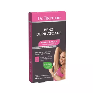 Benzi Depilatoare Bikini & Axile, piele sensibila, 16 benzi, Fiterman Pharma