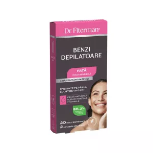 Benzi Depilatoare fata piele sensibila 20 benzi, Fiterman Pharma