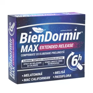 Bien Dormir Max Extended Release, 30 comprimate cu eliberare prelungita, Fiterman