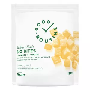 Bio Bites cu mango si cocos Good Routine, 120 g, Secom