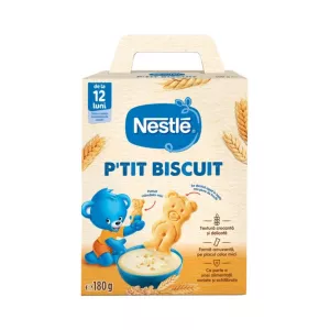 Biscuiti pentru copii P'tit Biscuit, 12 luni+, 180 g, Nestle