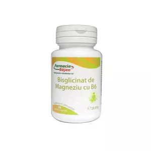 Bisglicinat de Magneziu + B6, 30 capsule, Farmacia Bajan