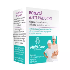 Boneta antipaduchi + pieptan Multi Care, 2 bonete + 1 pieptan, Self Care