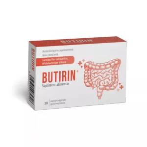 Butirin, 30 capsule vegetale gastrorezistente, Naturpharma