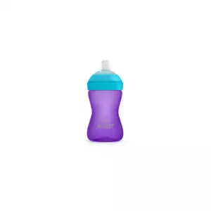 Cana cu tetina moale rezistenta fata, 300ml, +9luni, SCF 802/02, Philips Avent