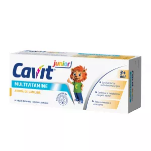 Cavit Junior Vanilie, 20 tbl masticabile, Biofarm
