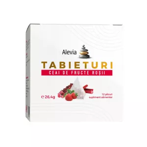 Ceai de fructe rosii Tabieturi , 12 plicuri, Alevia