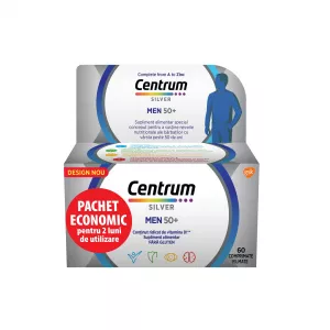 Centrum Silver 50+ pentru barbati, 60 comprimate, Gsk