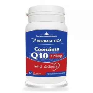 Coenzima Q10, 125 mg, 60 capsule, Herbagetica