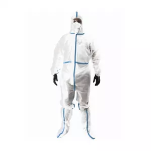 Combinezon impermeabil de protectie 1 bucata, marime L, Alb, Dr Alberts