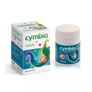 Complex simbiotic natural pentru tulburari digestive Cymbio, 20 capsule, Sanience