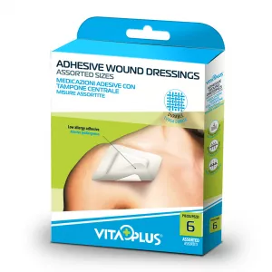 Comprese asortate cu margine adeziva, VP62011, 6 bucati, Vita Plus