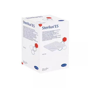 Comprese din tifon sterile Sterilux ES, 7.5 cm x 7.5 cm, 25 plicuri, Hartmann