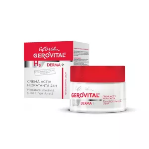 Crema Activ Hidratanta 24h, Gerovital H3 Derma+ , 50 ml, Farmec