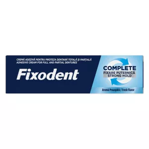 Crema adeziva pentru proteza dentara Complete Strong Hold Fresh, 47 g, Fixodent
