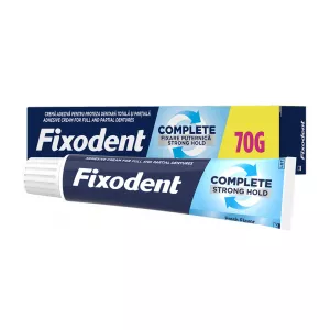 Crema adeziva pentru proteza dentara Complete Strong Hold Fresh, 70 g, Fixodent