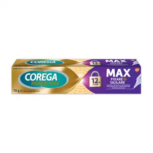 Crema adeziva pentru proteza dentara Corega Power Max Fixare + Sigilare, 70 g, Gsk