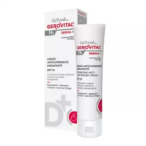 Crema anticuperozica hidratanta SPF 10 Derma+, 50 ml, Gerovital
