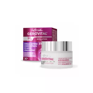 Crema antirid concentrata cu acid hialuronic H3 Evolution, 50 ml, Gerovital 