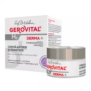 Crema antirid si fermitate H3 Derma+, 50 ml, Gerovital