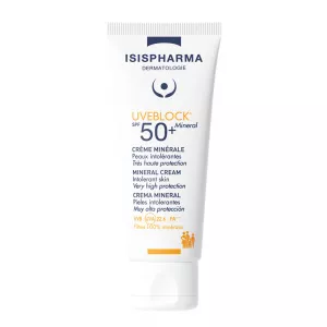 Crema cu protectie solara UVEBLOCK SPF 50+ Mineral, 40 ml, Isis Pharna
