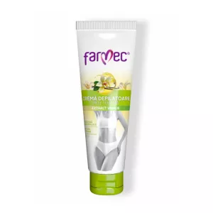 Crema Depilatoare pentru Piele Delicata cu Extract de Vanilie – Actiune Blanda, 150 ml, Farmec