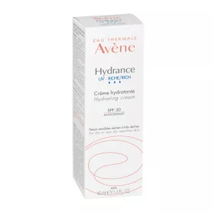Crema hidratanta pentru ten uscat si foarte uscat SPF 30 Hydrance Riche UV, 40 ml, Avene