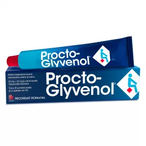 Crema Procto-Glyvenol + aplicator, 30 g, Recordati