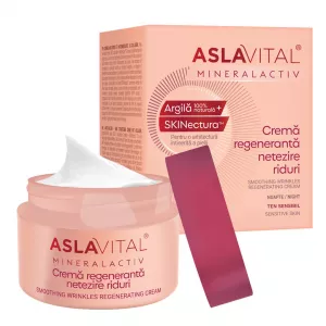 Crema regeneranta pentru netezirea ridurilor Mineralactiv, 50 ml, Aslavital