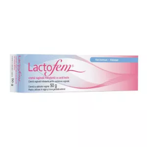 Crema vaginala hidratanta cu acid lactic Lactofem, 50 g, Anton Hubner