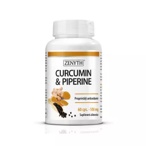 Curcumin & Piperine, 60 capsule, Zenyth