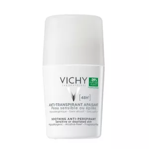 Deodorant roll-on antiperspirant fara parfum 48 h, 50 ml, Vichy