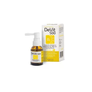 DeVit 500 Suspensie uleioasa cu Vitamina D3 500 U.I. SPRAY, 20 ml, Pharma Brands