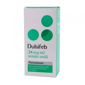DULSIFEB 24 mg/ml x 1 CUTIE CU 1 FLAC. DIN STICLA CU CAPAC PREVAZUT CU
