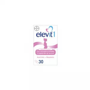 Elevit 1 Multivitamine pentru pre-conceptie si sarcina, 30 comprimate, Bayer