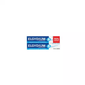 Elgydium Duo Pasta de dinti antiplaca 75 ml 1+1 (al 2-lea cu -70% reducere)