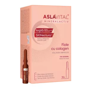 Fiole cu colagen Mineralactiv, 10 fiole x2 ml, Aslavital